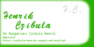 henrik czibula business card